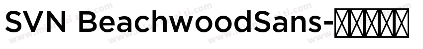 SVN BeachwoodSans字体转换